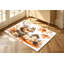 Tapis à motif de feuilles d'érable et de citrouille d'automne écureuil d'automne, détails de style aquarelle, surface en velours, tapis antidérapant, lavable à la machine, décoration intérieure pour le salon, la chambre à coucher, la cuisine, le balcon, appartement-888485046