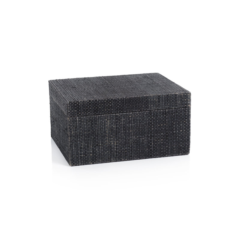 Boîte décorative en raphia Leora, H 5,25 po x l 10 po x P 8 po