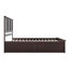 Lit plateforme en bois massif Madison avec pied de lit et tiroirs de rangement assortis -96140349-96140350