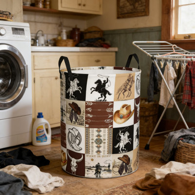 Panier à linge pliable avec poignées, organisateur de rangement imperméable pour vêtements sales, dortoir, salle de bain et salle de jeux