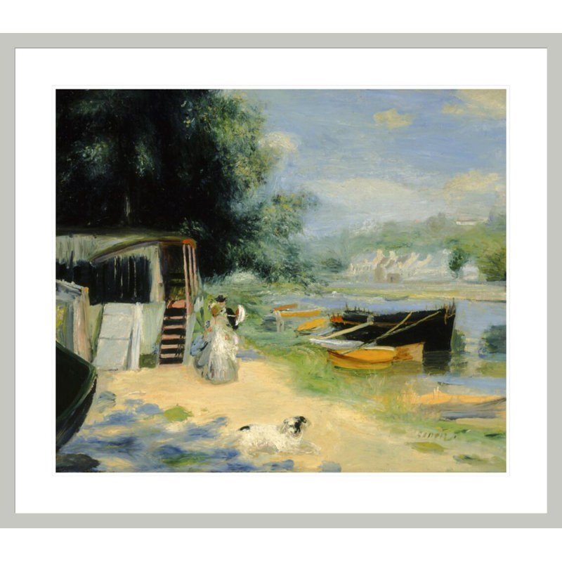 «View of Bougival» par Pierre-Auguste Renoir, impression giclée encadrée, 33,5 po H x 38,03 po L