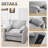 38.6" Oversized Armchair Upholstered Accent Chair For Living Room-1775625595