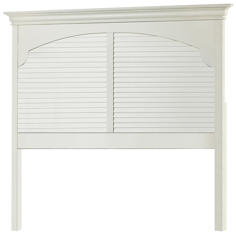 Neopolitan Full Louvered Panel Headboard Creamy White, Full, Creamy White