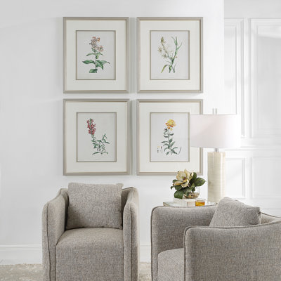 " Heirloom Blooms " 4 - Pieces