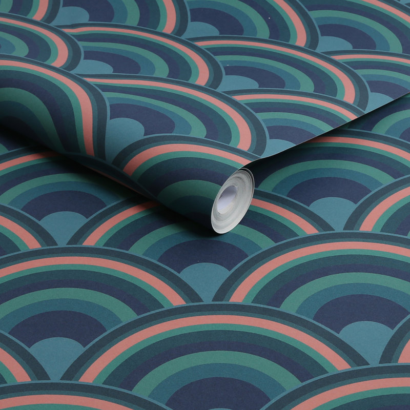 Papier peint géométrique , Surf