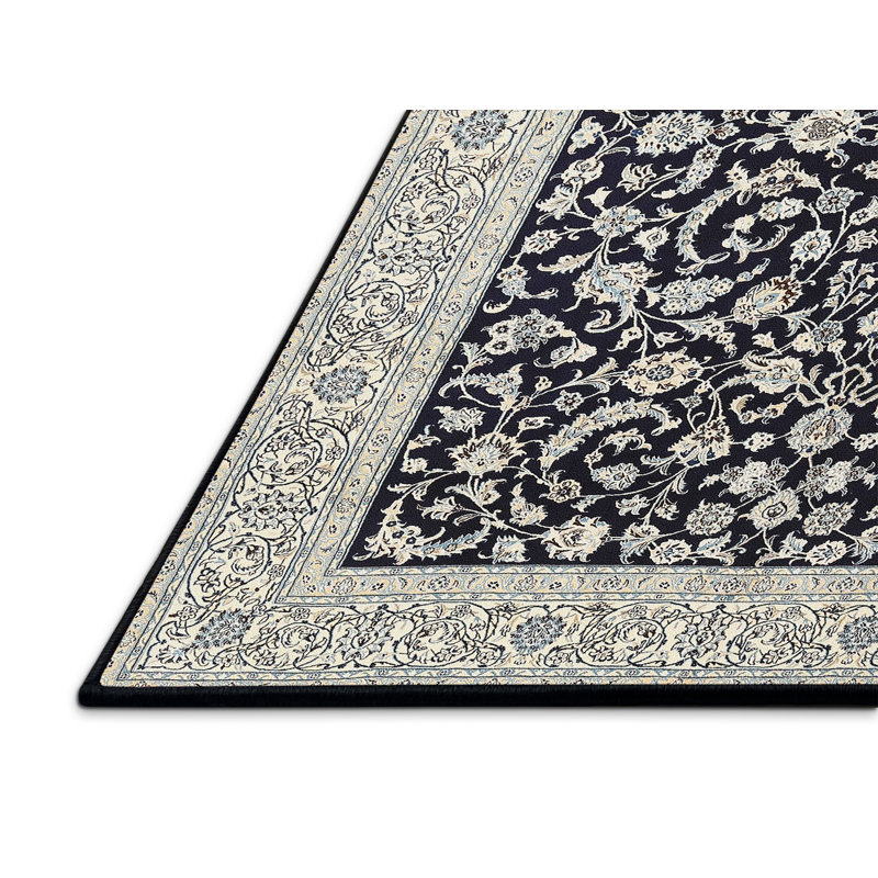 Laine orientale beige/Tapis décoratif grise, Rectangle 7 pi x 10 pi