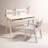  39.4" W Kids Writing Desk Learning Desk Set with Chair-795264780