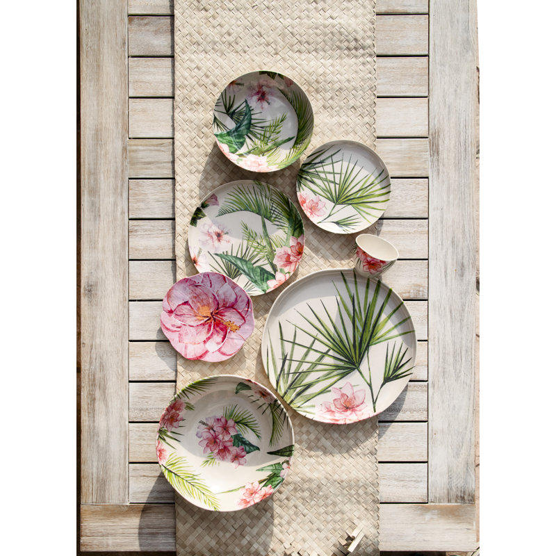 Assiette plate en mélamine 10,5 po Mary-Ellen