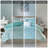 Aqua Twin Raina Metallic Printed Comforter Set -10070221-10070210