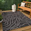 Tapis d'intérieur / extérieur noir / crème Numra-681191992