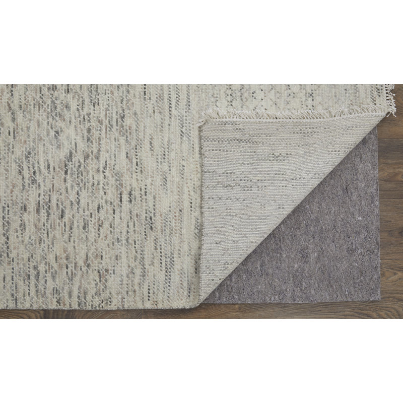 Branson Wool Area Rug in Beige, Rectangle 7'9" x 9'9"