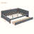 Upholstered Daybed With 2 Storage Drawers-745435109-741380337
