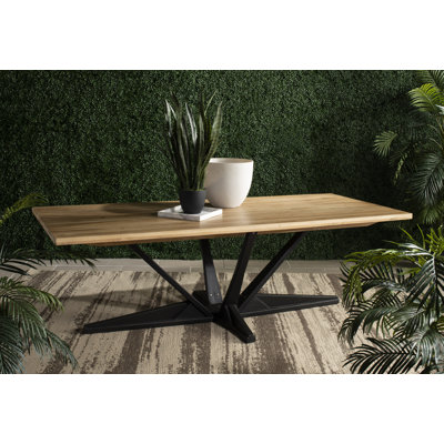 Zetta Teak Solid Wood Dining Table