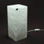 Lampe onyx cinétique blanche