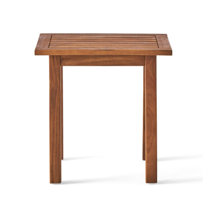 3 Piece Patio Conversation Set, Beige,Teak