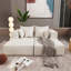 Canapé combiné, canapé-lit, fabriqué en éponge haute densité et en tissu de lin doux, avec plusieurs méthodes de combinaison (beige)