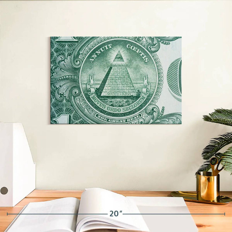 Billet de dollar américain Kerner, H 8 po x l 12 po