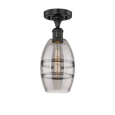 Plafonnier semi-encastré 1 lumière Edison - Abiagael