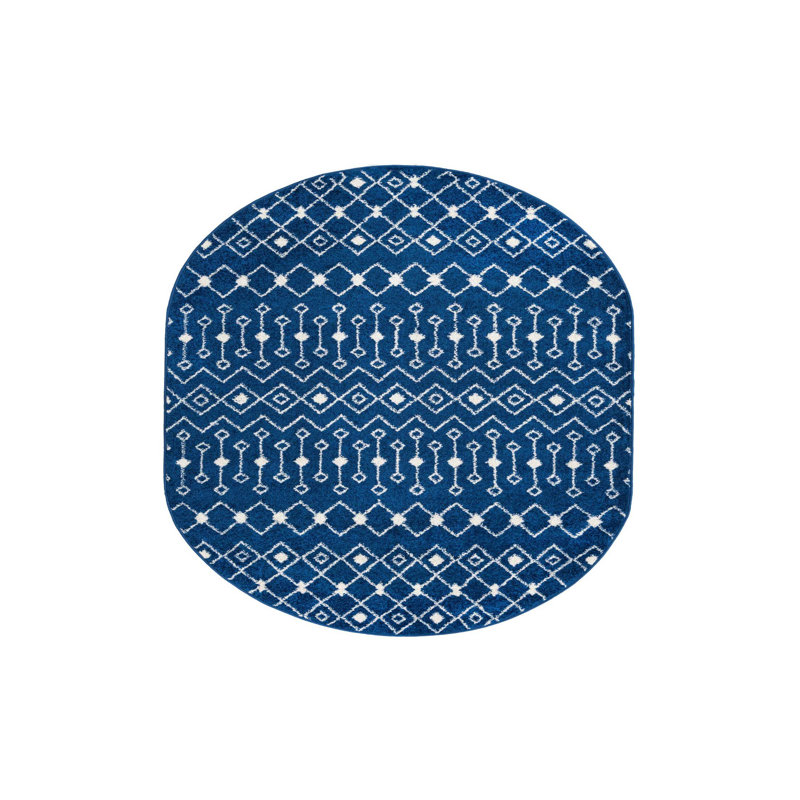 Somerville Geometric Indoor Rug, Oval 5'3" x 8'