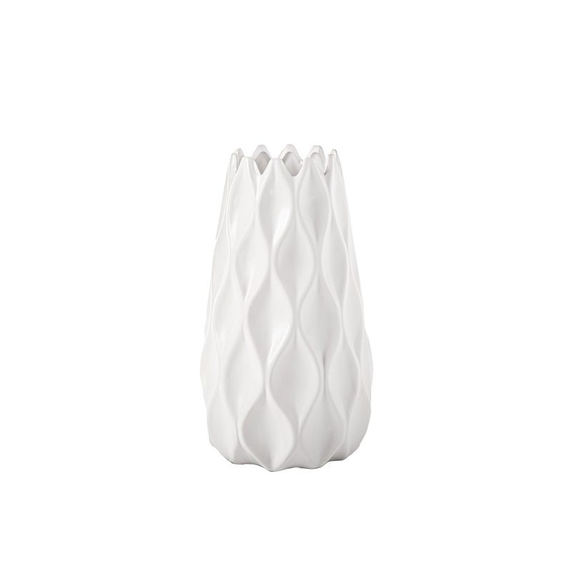 Anat Ceramic Table Vase, 10" H x 5.75" W x 5.75" D