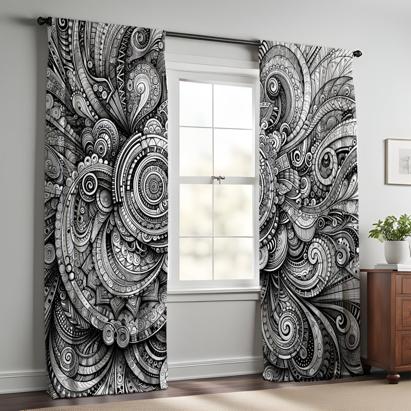 Window Curtains, 56" W x 78" L