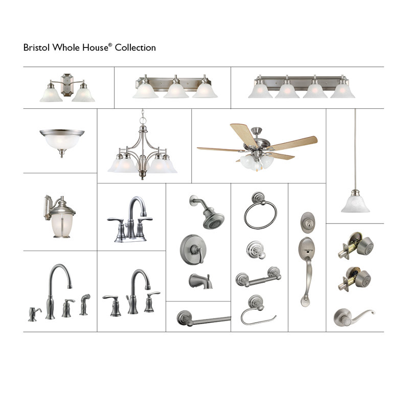 Scroll Lever Keyed Door Lever, Satin Nickel