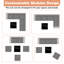 Ensemble de conversation modulaire avec coussins 12 pièces Evanna-235845495