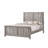 Queen Size 3-Piece Bedroom Set with Weathered Gray Wood Bed and Two Nightstands with Drawers-1269055788