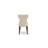 3 Piece Dining Room Furniture Set Contains a Square Dining Table and 2 Light Beige Linen Fabric Upholstered Parson Chairs, 36x36 Inch, Mahogany-1678198391-1678242233-1678198390