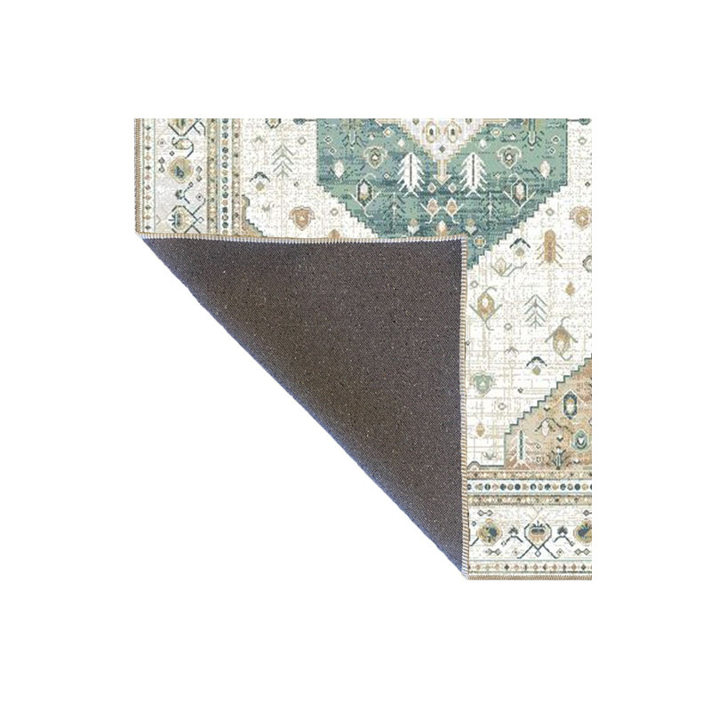 Tapis décoratif à motifs géométriques lavables à la machine, Sous-tapis rectangulaire 5 pi 1 po x 7 pi 7 po inc
