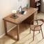 Bureau rectangulaire en bois massif à 3 tiroirs Chestnut-109264368-109264364