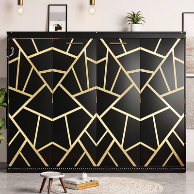 Lit escamotable sur le côté avec motif imprimé moderne, éclairage DEL sous le lit et prise USB intégrée, lit mural peu encombrant avec lumières d'ambiance pour petits appartements et chambres d'amis