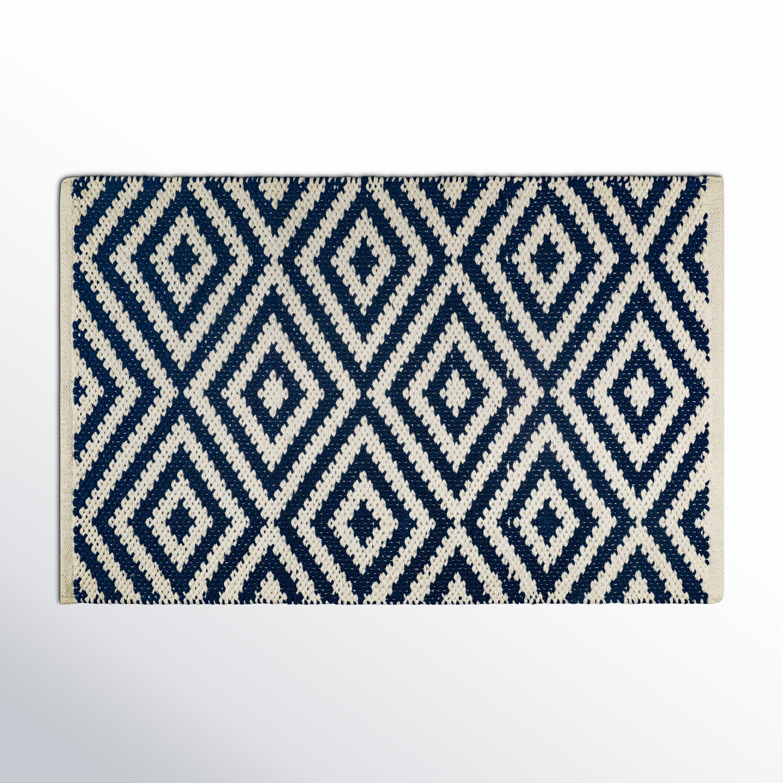 Quentin Doormat, Ivory/Navy