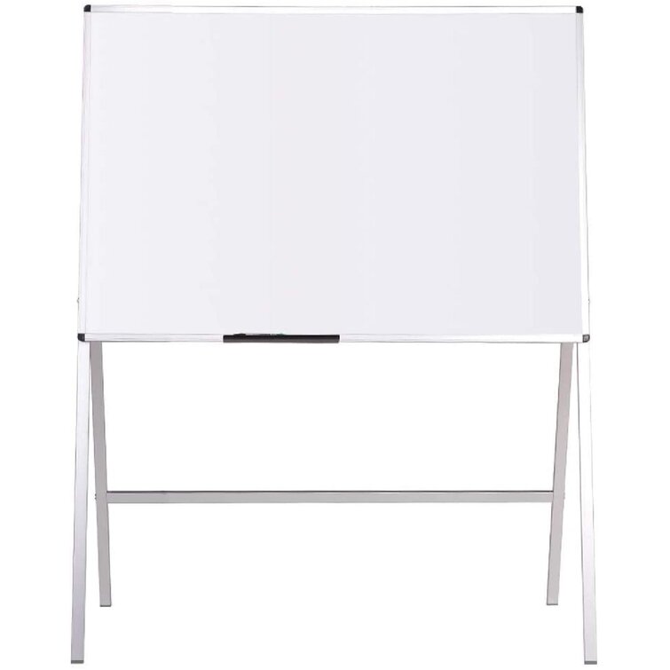 Magnetic Free Standing Whiteboard, 59 x 27 Inbox Zero Size: 53.5 H x 39 W