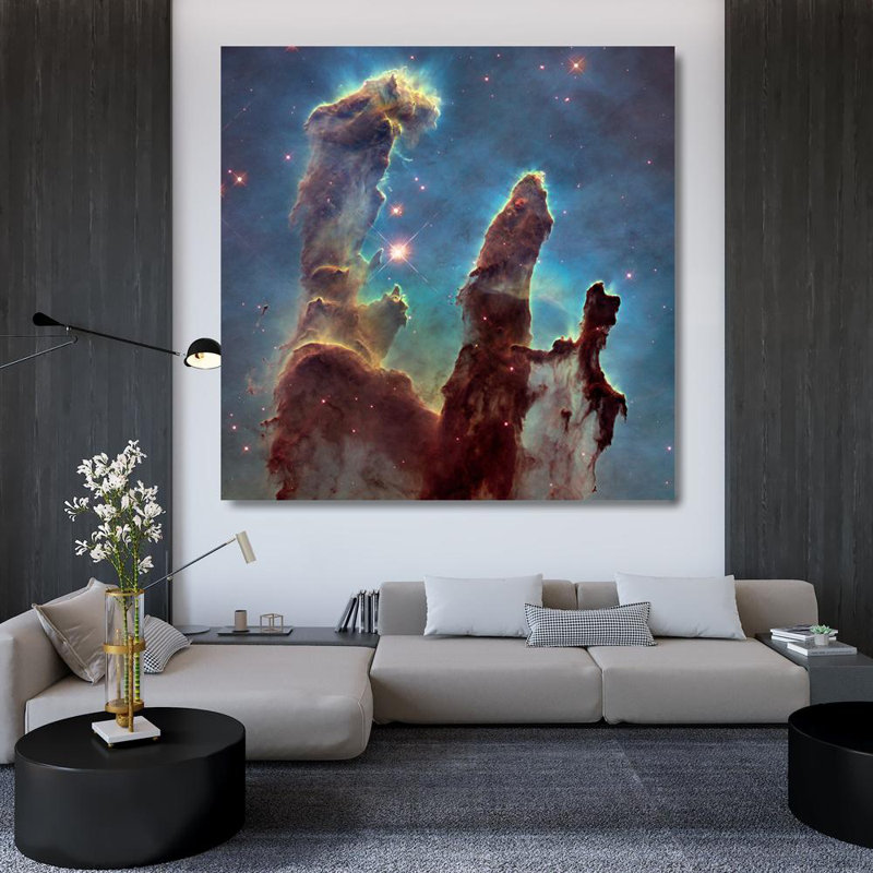 Image haute définition du M16 - Piliers de la création Hubble WFC3 / UVIS 2014, H 36 po x l 36 po
