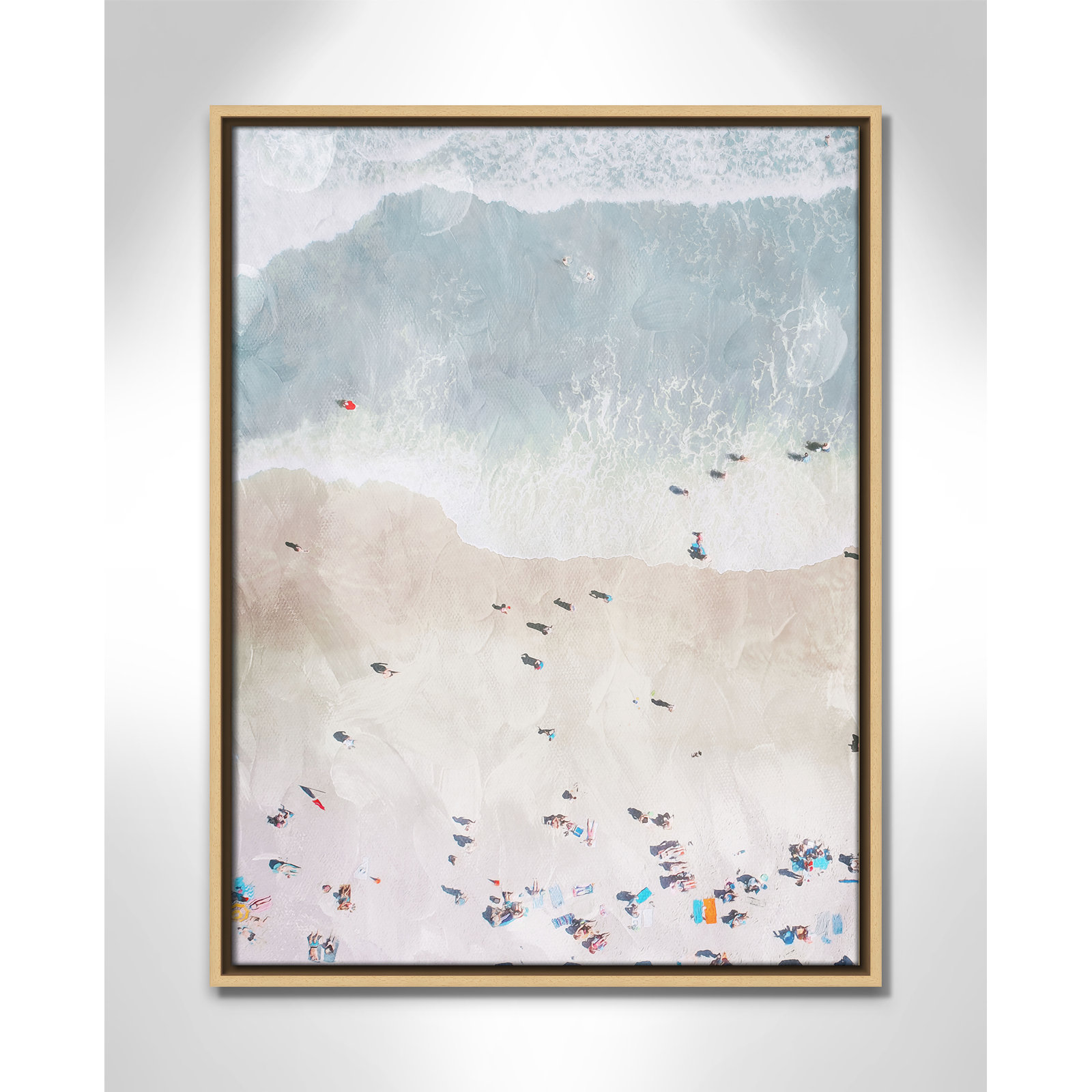 Beaching Out I Print by Milli Villa, 19.5'' W x 25.5'' H, Natural Floater