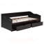 Lit de jour en bois robuste avec lit gigogne et rangement, canapé-lit extensible pour une utilisation polyvalente dans n'importe quelle maison