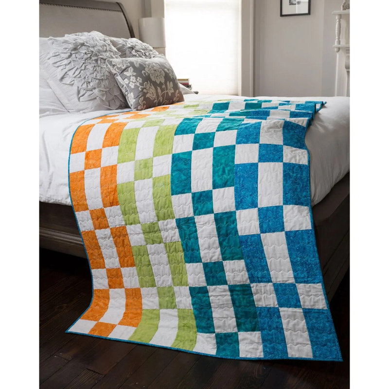 AccuQuilt GO! Matrice de coupe matelassée 4 po, coupe les bandes finies de 3 1/2 po, les bordures, les ceintures et les carrés
