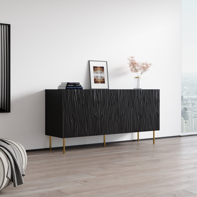 Buffet de 59,8 po Wareham, Noir