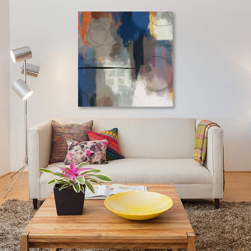 « indigo touch ii », impression sur toile, H 12 po x l 12 po x P 1,5 po
