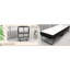 Lit pliant avec matelas simple de taille simple - Structure en métal facile à transporter pour les adultes