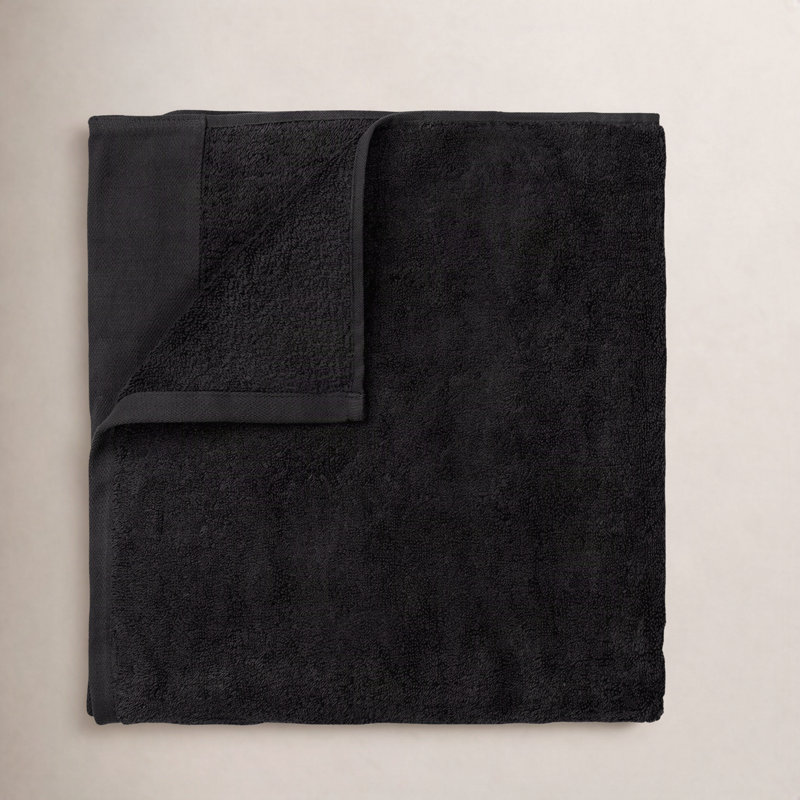 Riva 100% Cotton Hand Towel, Black