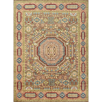 Tapis unique en laine noué à la main 8 pi 10 po x 12 pi Juriy