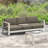 CAPE CORAL 3 SEATER SOFA W/ METAL TRAY