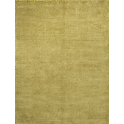 Hand Knotted Area Rug in Olive Green