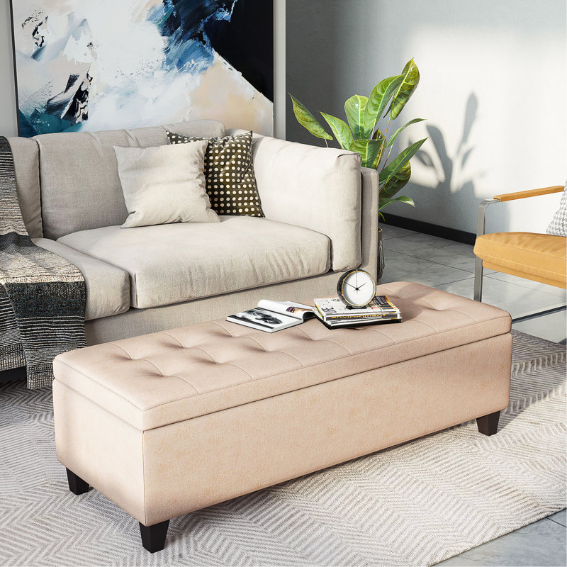 Banc de rangement repose-pieds
