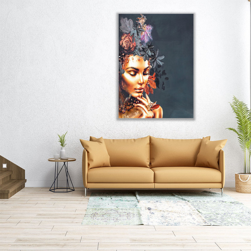 Gold Couture 1 - reproduction d'art sur toile, H 40 po x l 30 po
