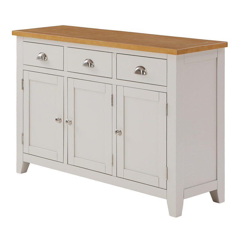 Port Mahon 128cm Sideboard, Oak/Elephant Grey