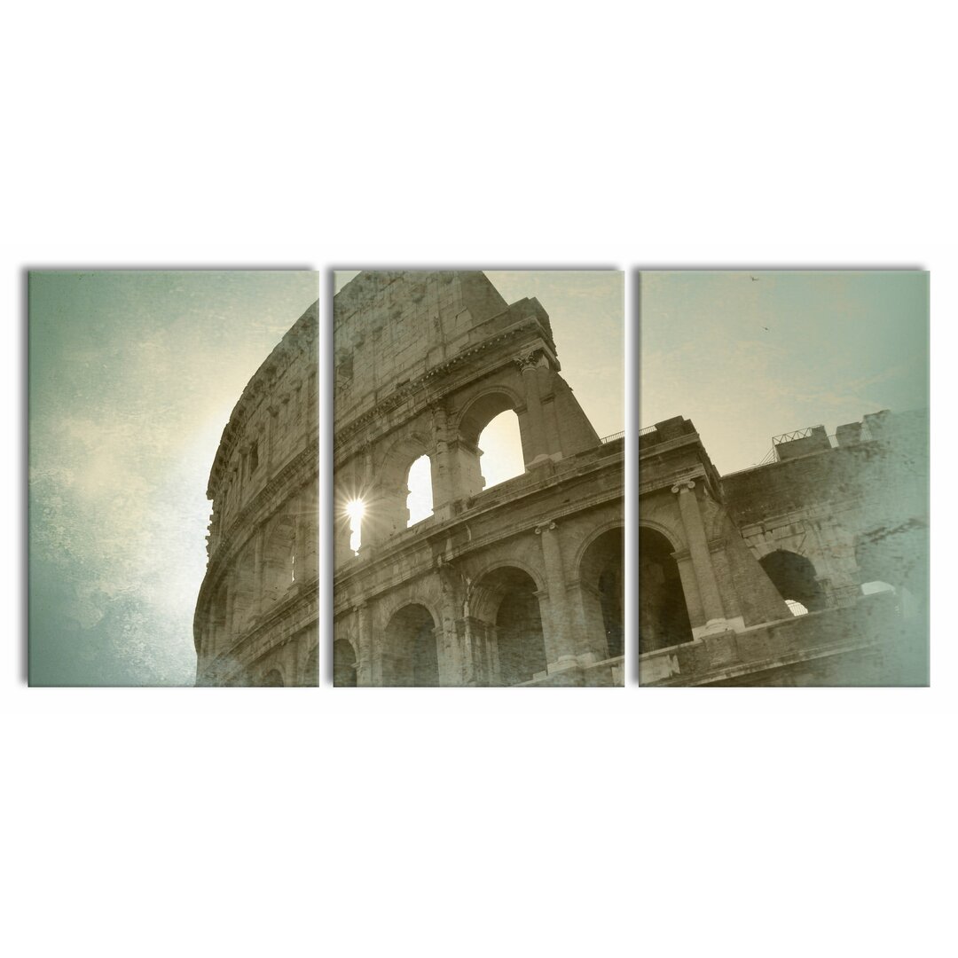 3-tlg. Leinwandbilder-Set Rome Colosseum