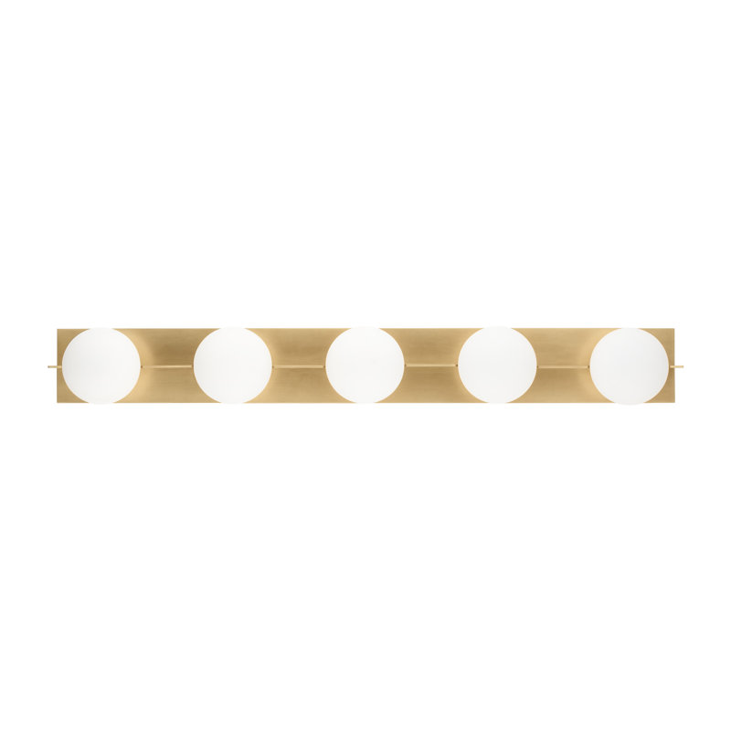 Orbel 5 - Light Bath Bar, Natural Brass